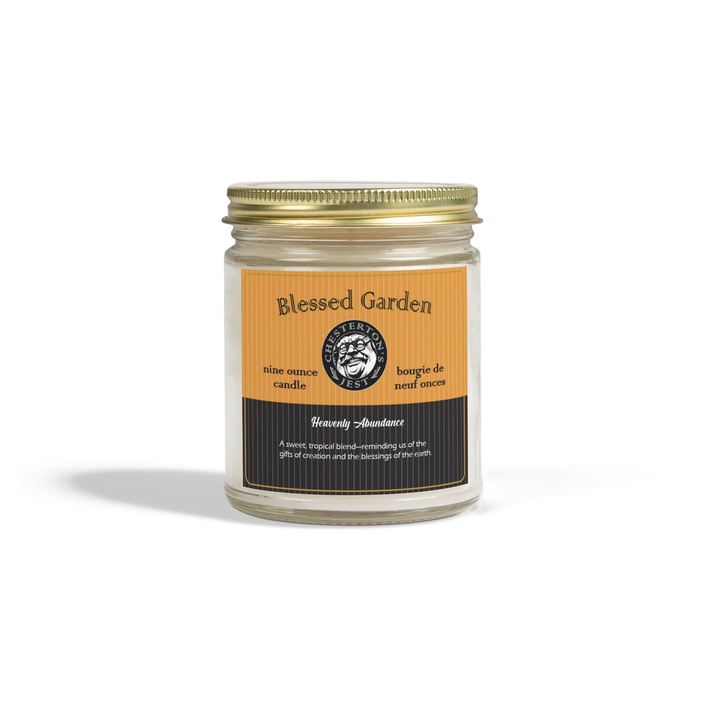 Blessed Garden Scented Candle - mango, peach, coconut 9oz - Heavenly Abundance Aroma