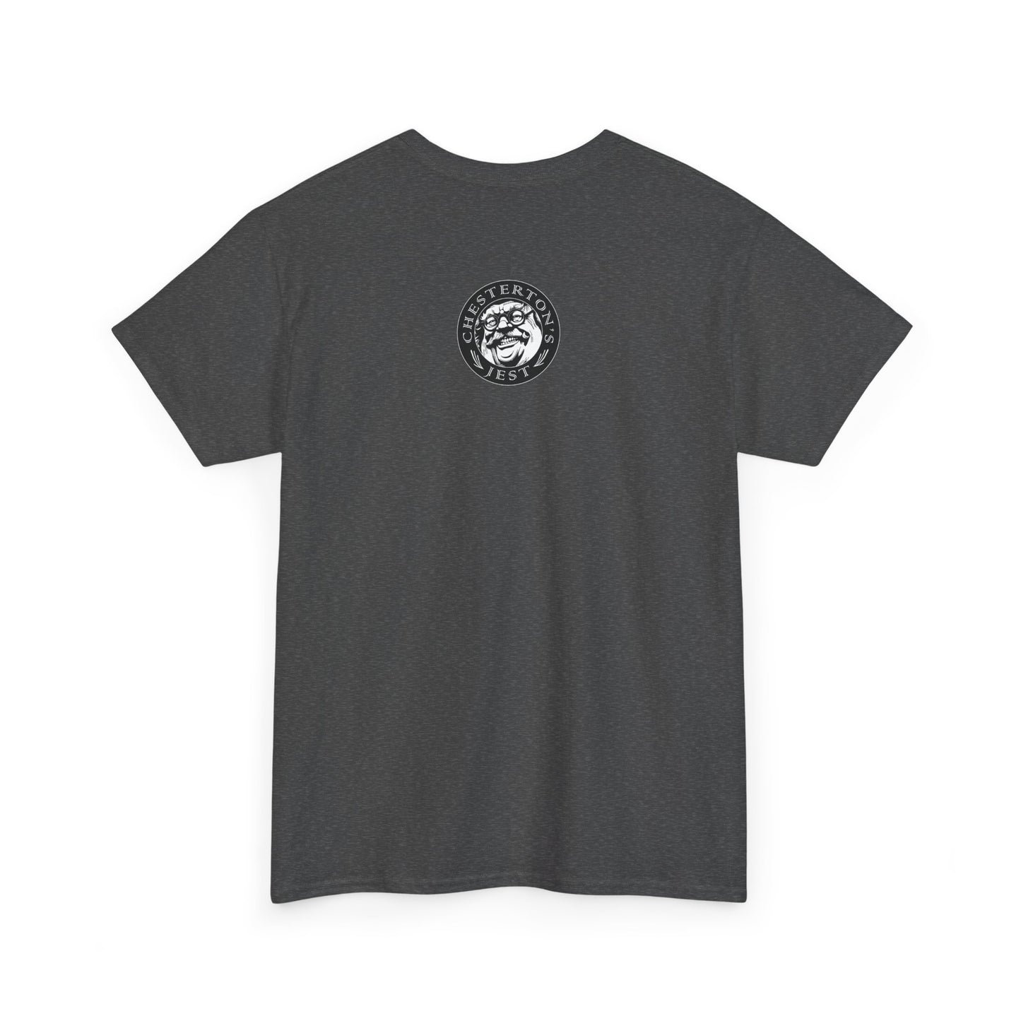 Adoring the Father, Following the Son, Empowered by the Holy Spirit: My Flesh is Meat Indeed Heavy Cotton Tee