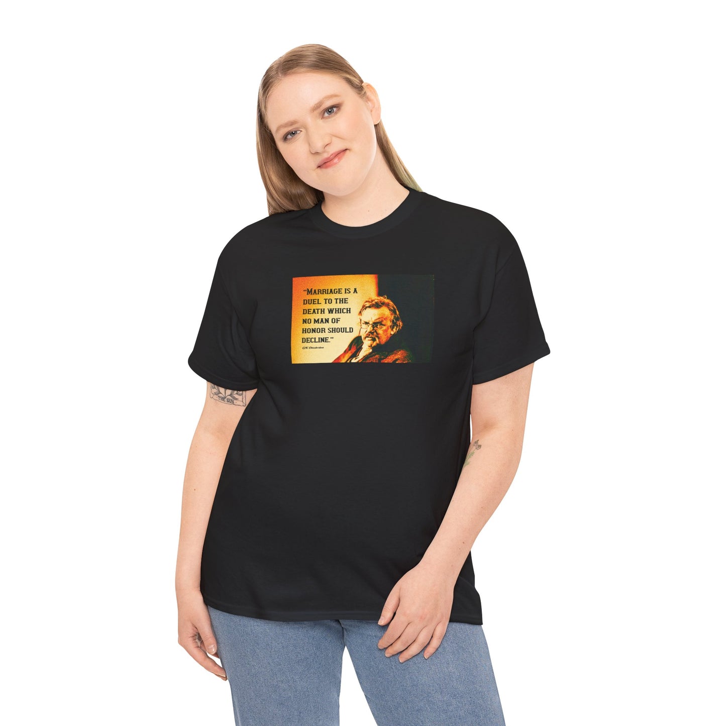 Marriage Is A Duel To The Death No Man Of Honor Should Decline Heavy Cotton Tee