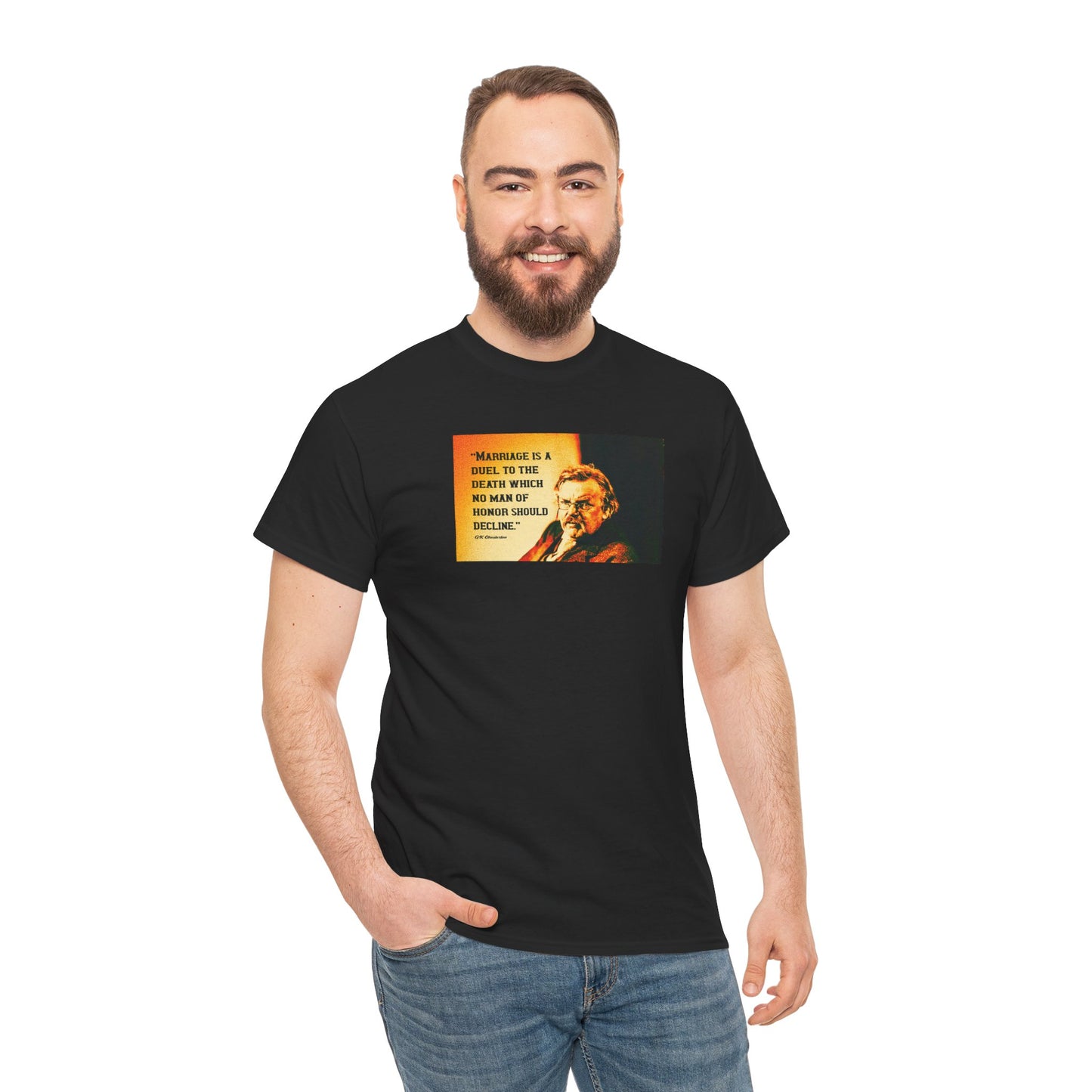 Marriage Is A Duel To The Death No Man Of Honor Should Decline Heavy Cotton Tee