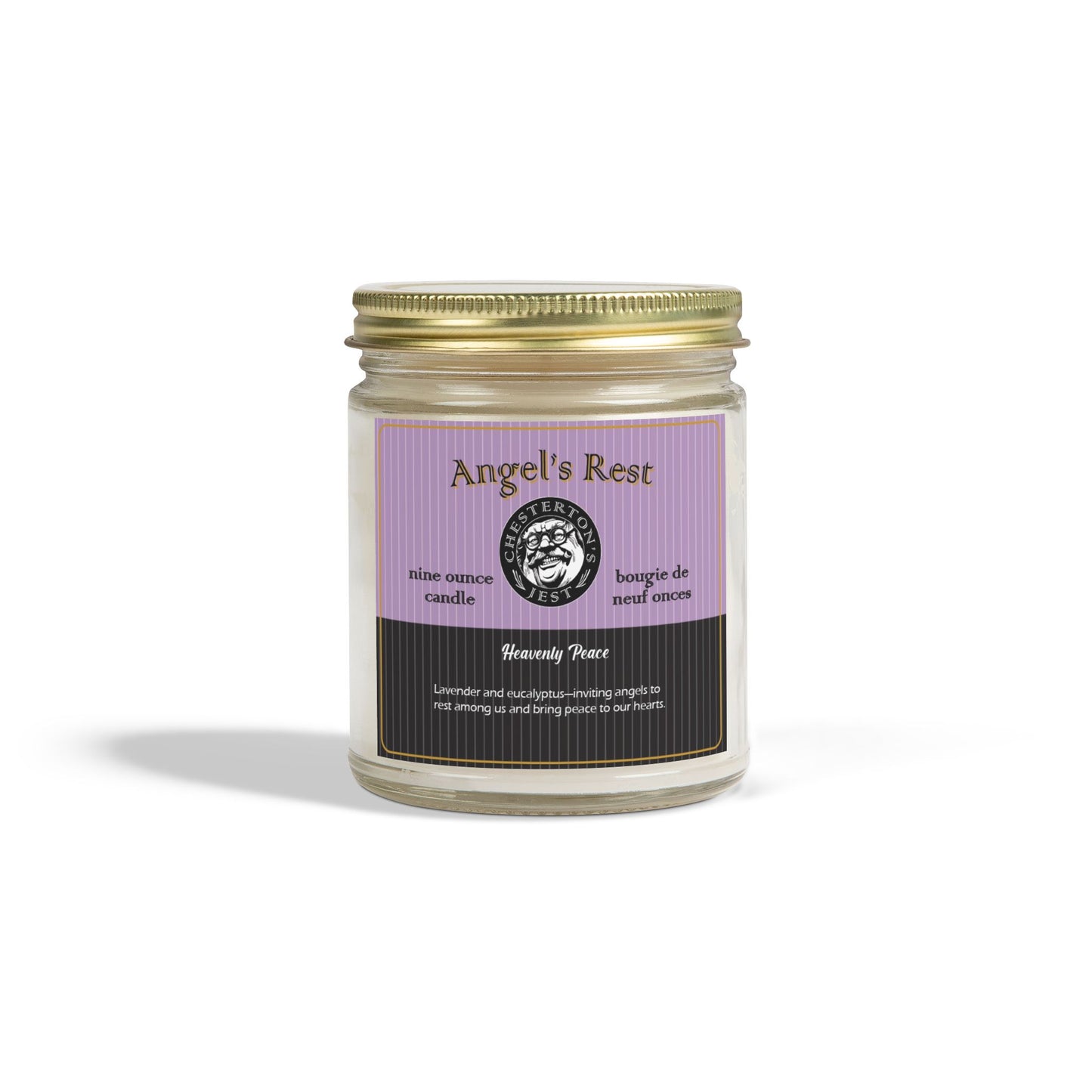 Angel's Rest Scented Candle - lavender, eucalyptus and camphor (9oz)