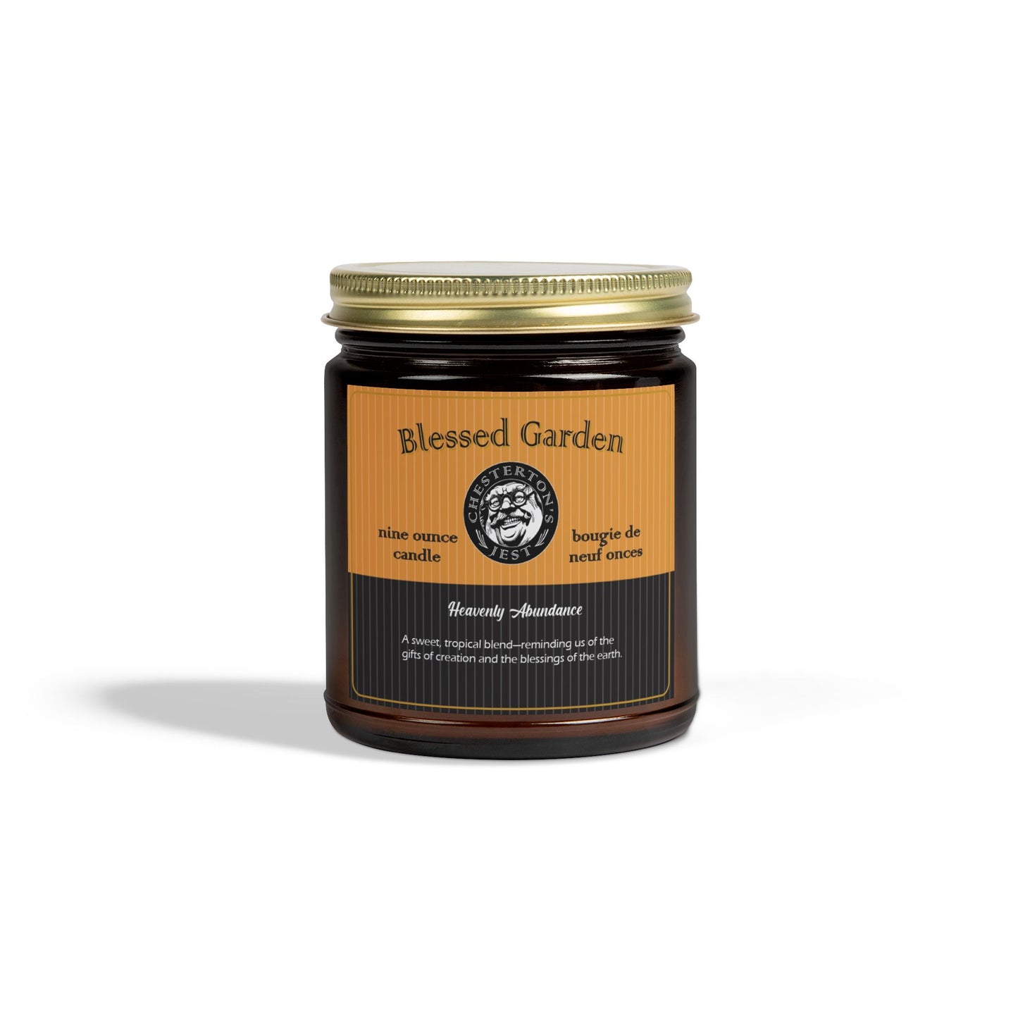 Blessed Garden Scented Candle - mango, peach, coconut 9oz - Heavenly Abundance Aroma