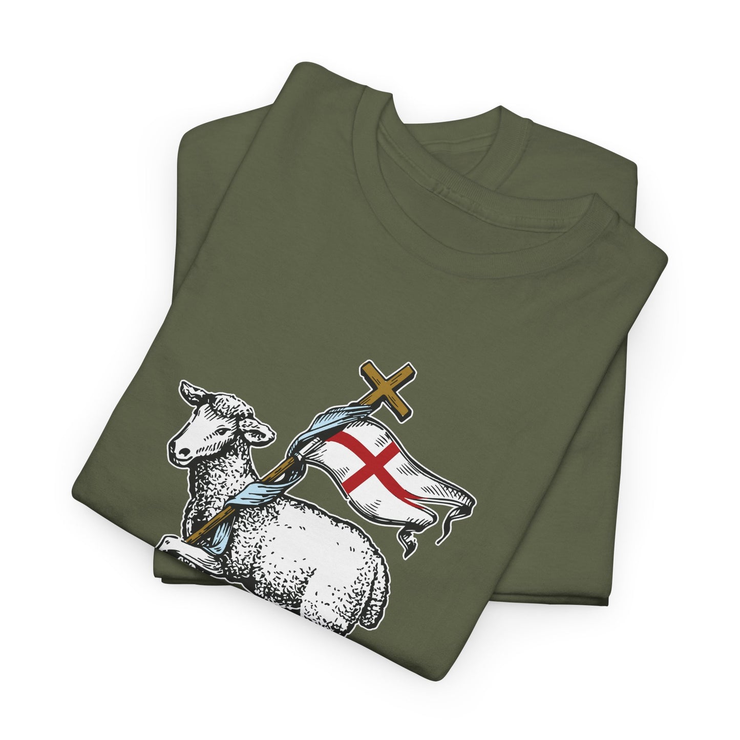 The Risen Lamb King Heavy Cotton Tee