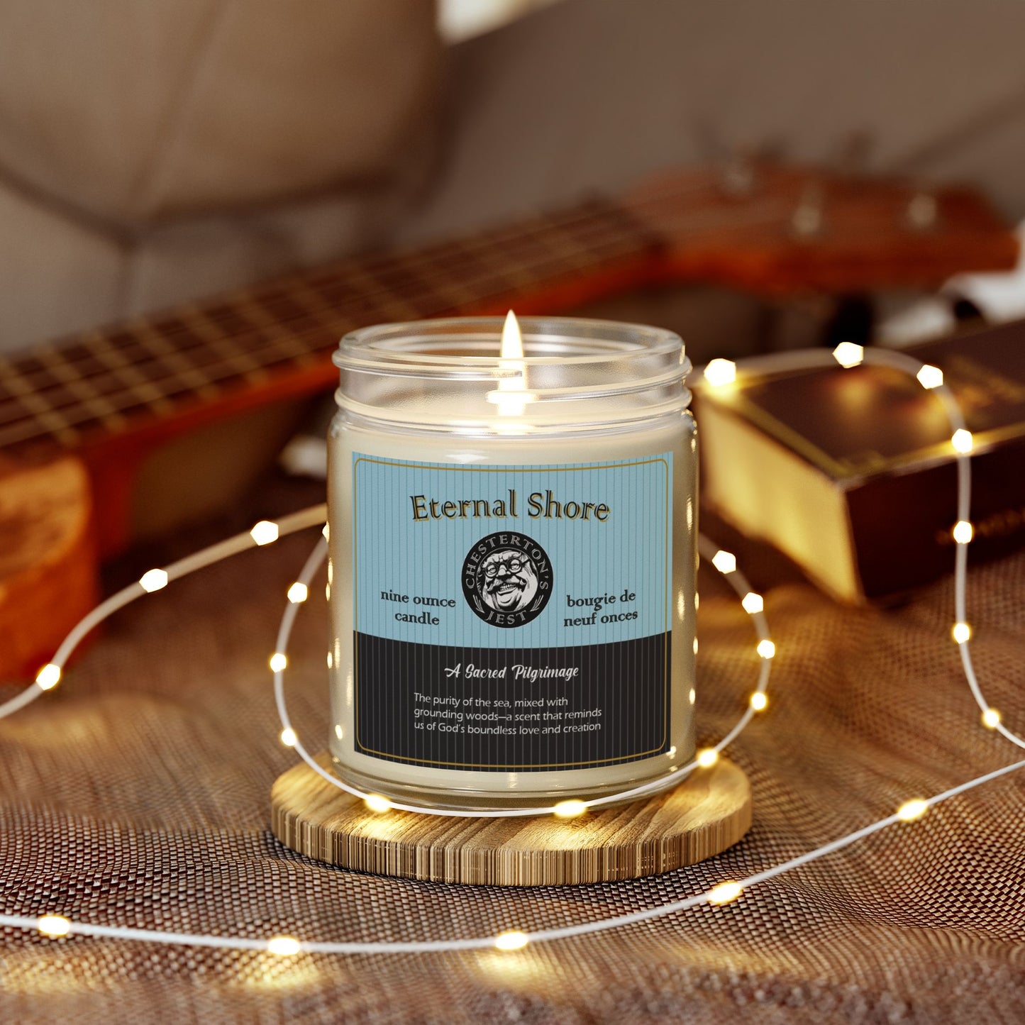 Eternal Shore Scented Candle - orange peel, sea salt, eucalyptus with teakwood and patchouli (9oz)