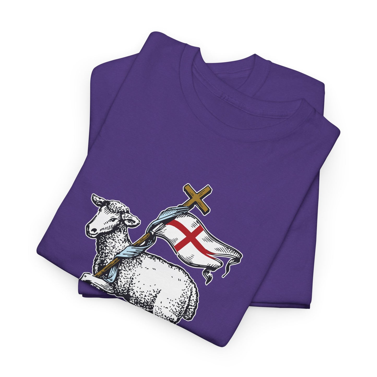 The Risen Lamb King Heavy Cotton Tee