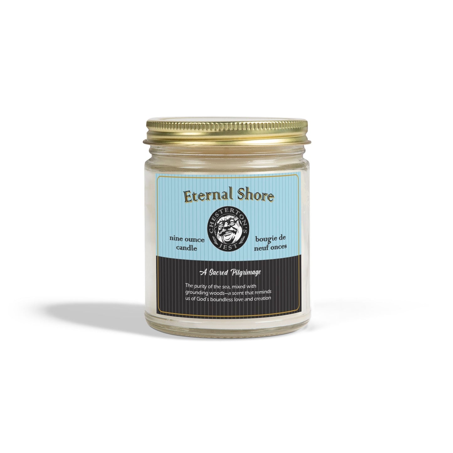 Eternal Shore Scented Candle - orange peel, sea salt, eucalyptus with teakwood and patchouli (9oz)
