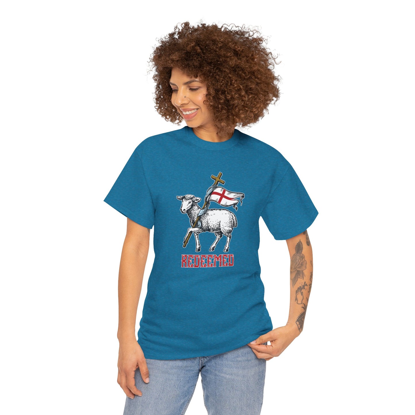 The Risen Lamb King Heavy Cotton Tee