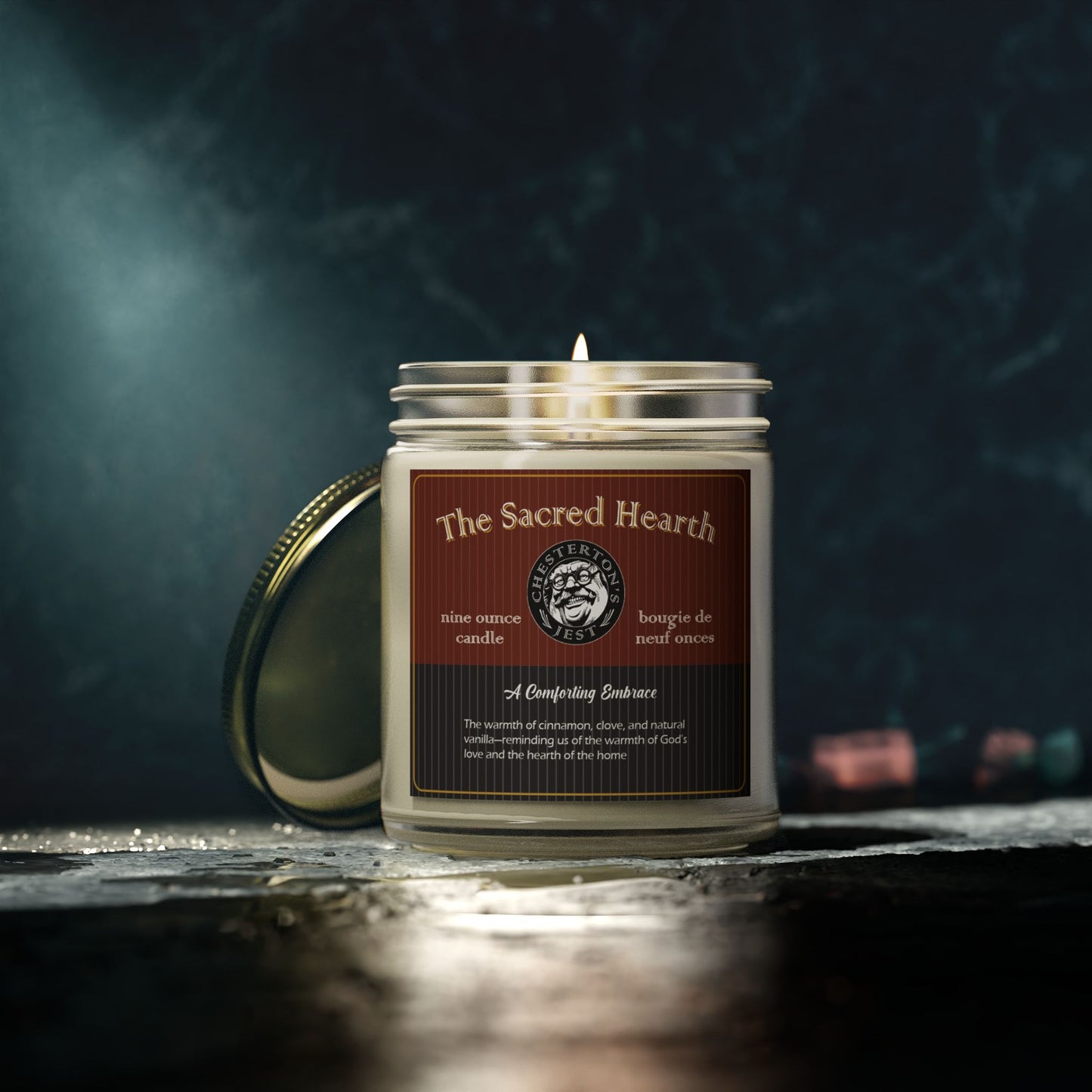 Sacred Hearth Scented Candles - cinnamon, clove and natural vanilla, 9 oz.