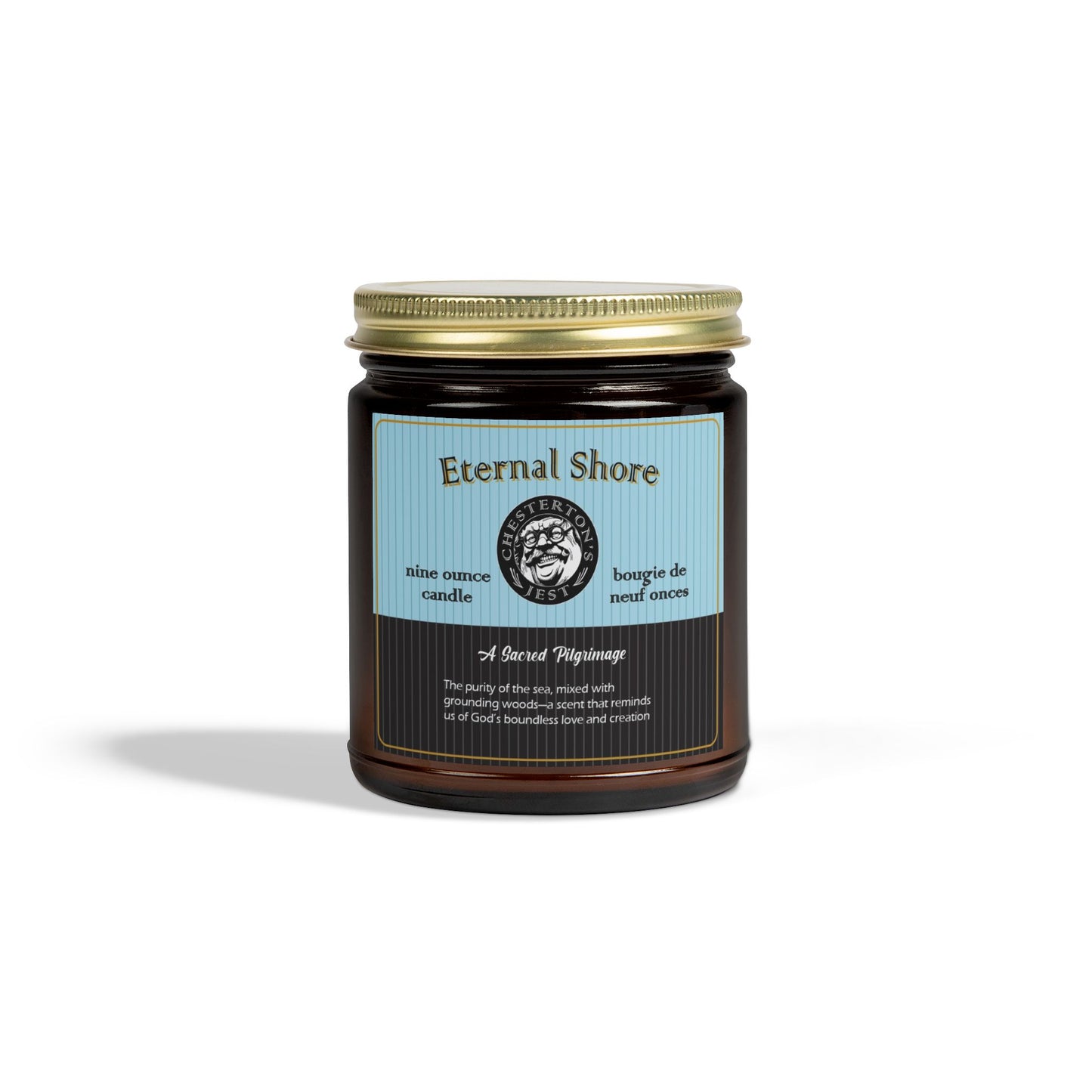Eternal Shore Scented Candle - orange peel, sea salt, eucalyptus with teakwood and patchouli (9oz)