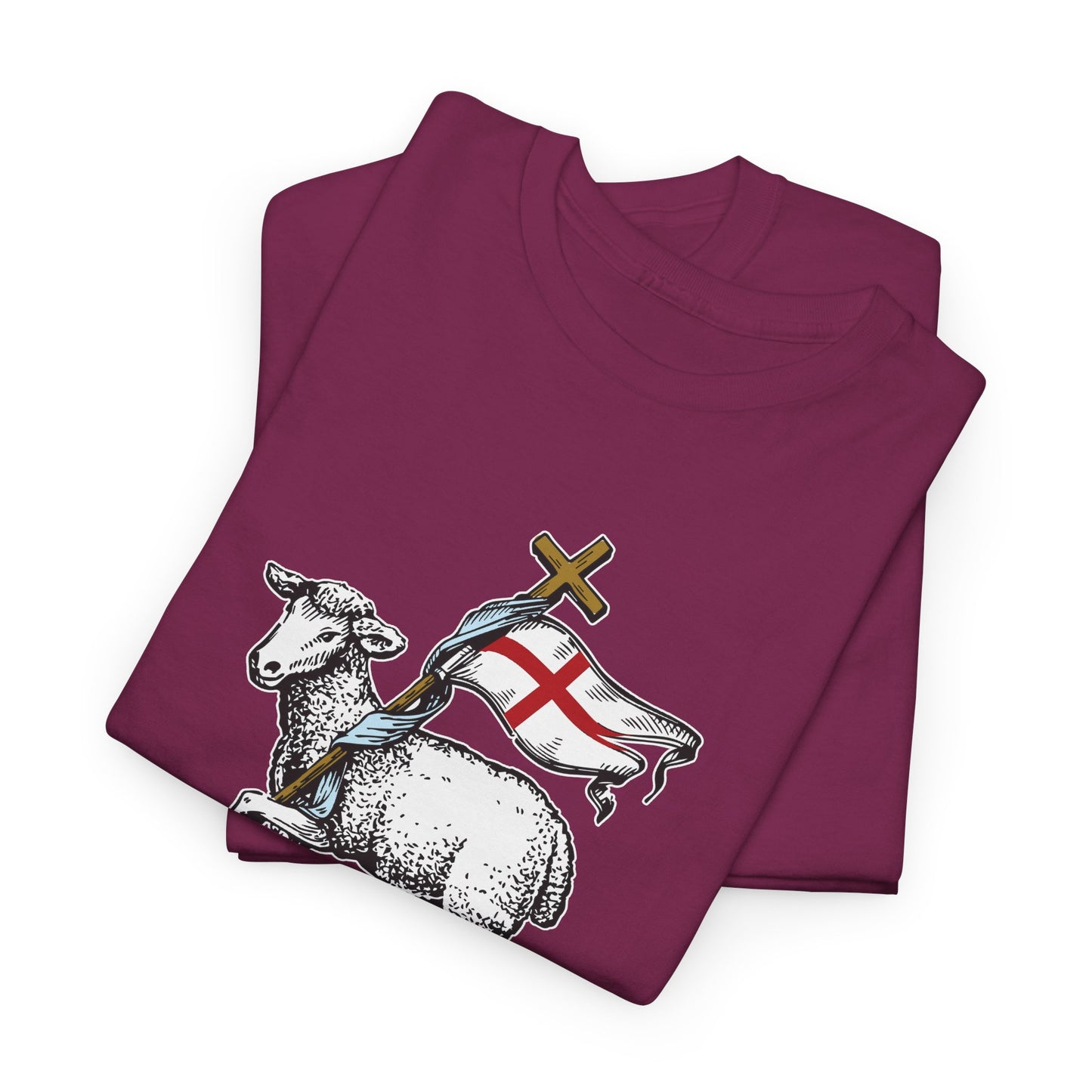 The Risen Lamb King Heavy Cotton Tee