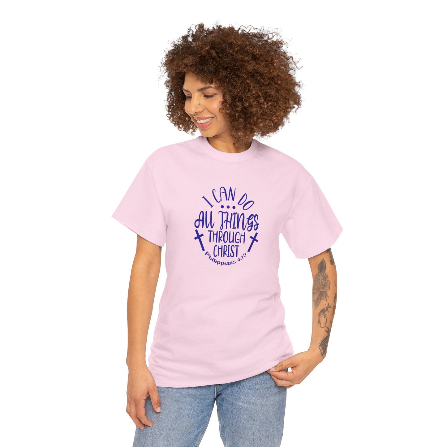I Can Do All Things Through Christ Heavy Cotton Tee