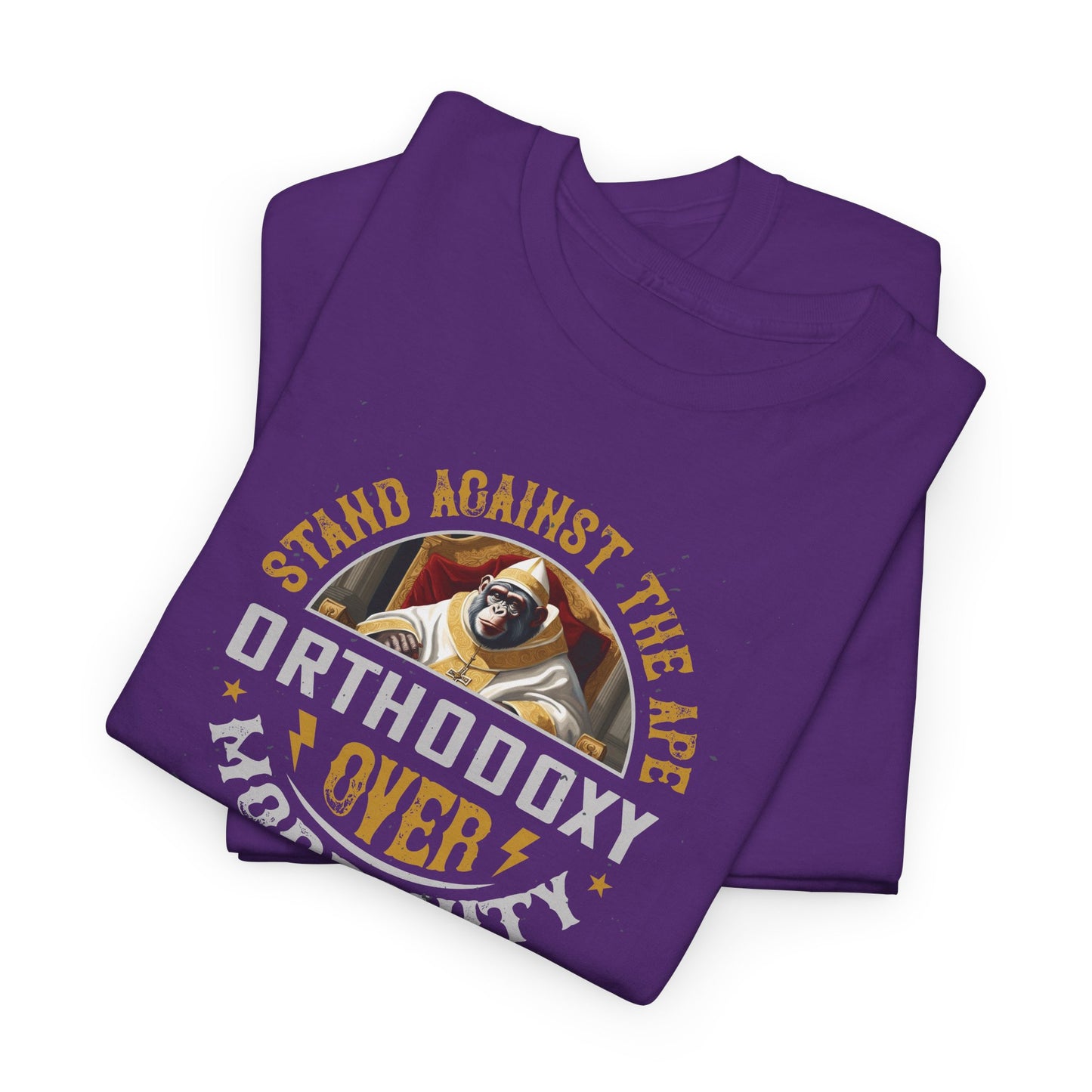 Stand Against The Ape: Orthodoxy Over Modernism Heavy Cotton Tee