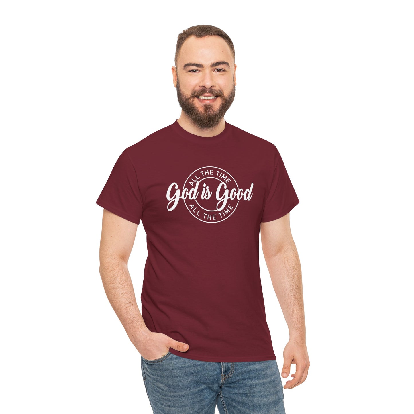 God Is Good All The Time Heavy Cotton Tee