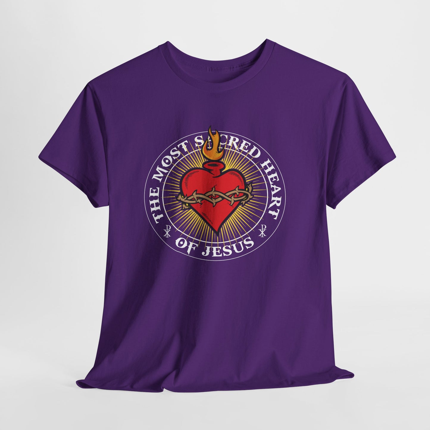 The Most Holy Sacred Heart Of Jesus Heavy Cotton Tee
