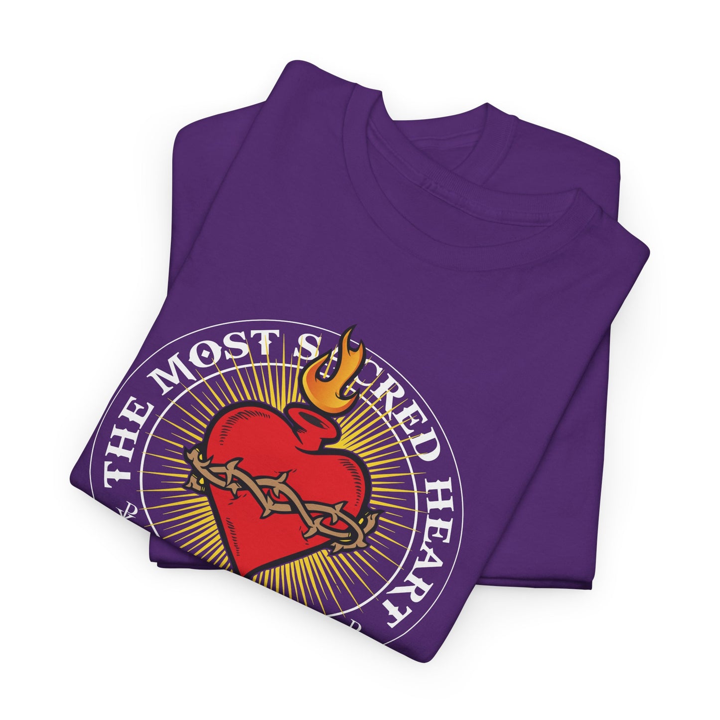 The Most Holy Sacred Heart Of Jesus Heavy Cotton Tee