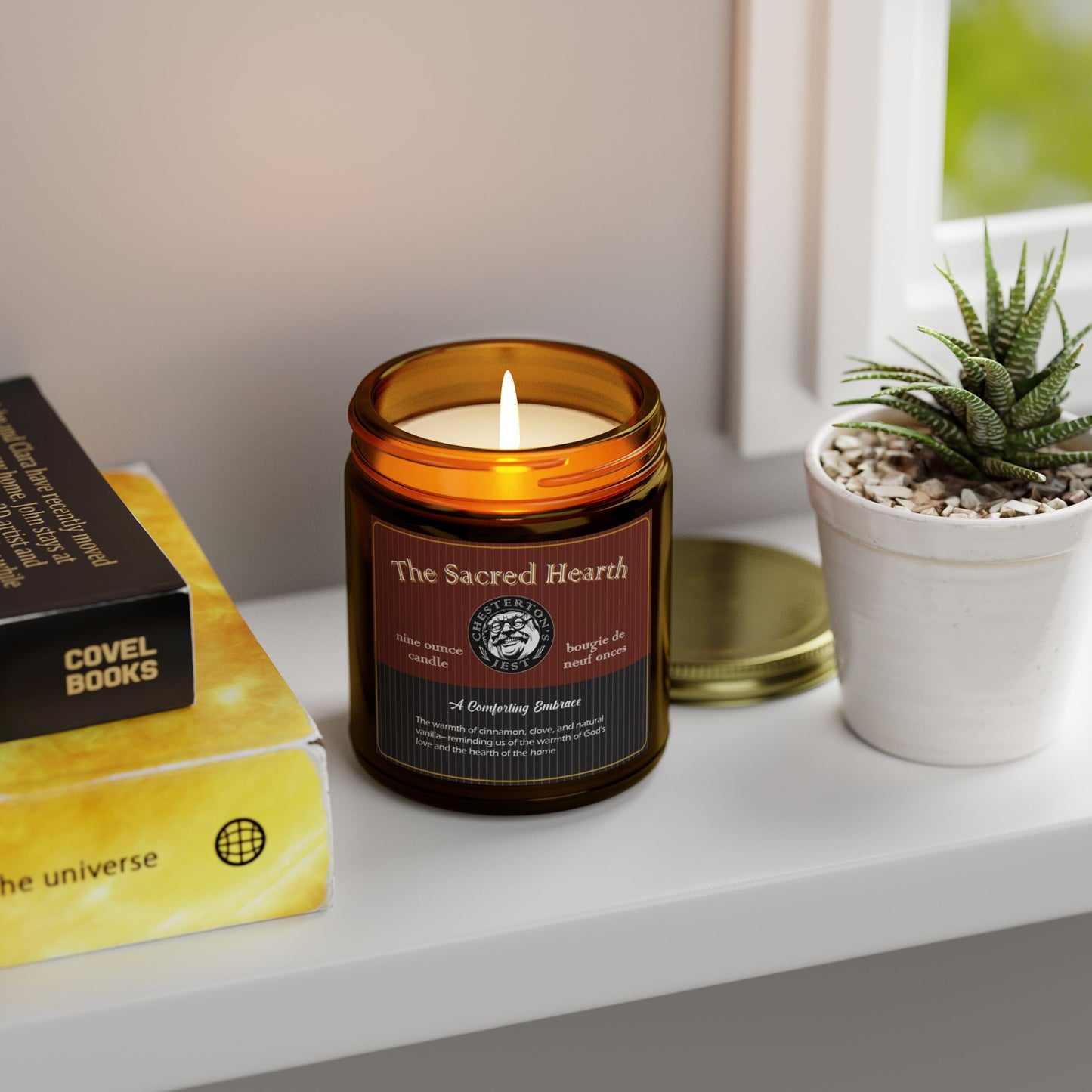 Sacred Hearth Scented Candles - cinnamon, clove and natural vanilla, 9 oz.