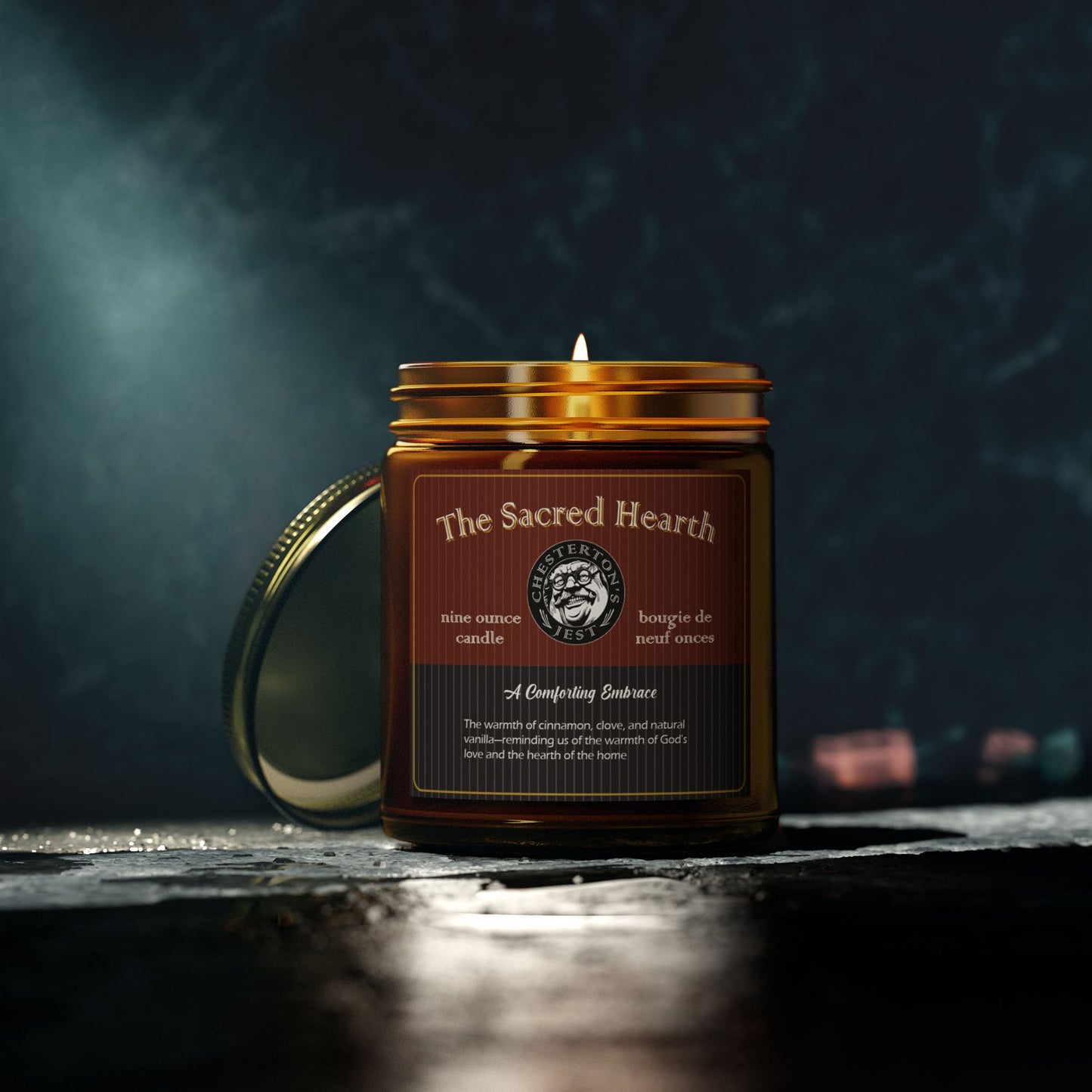Sacred Hearth Scented Candles - cinnamon, clove and natural vanilla, 9 oz.