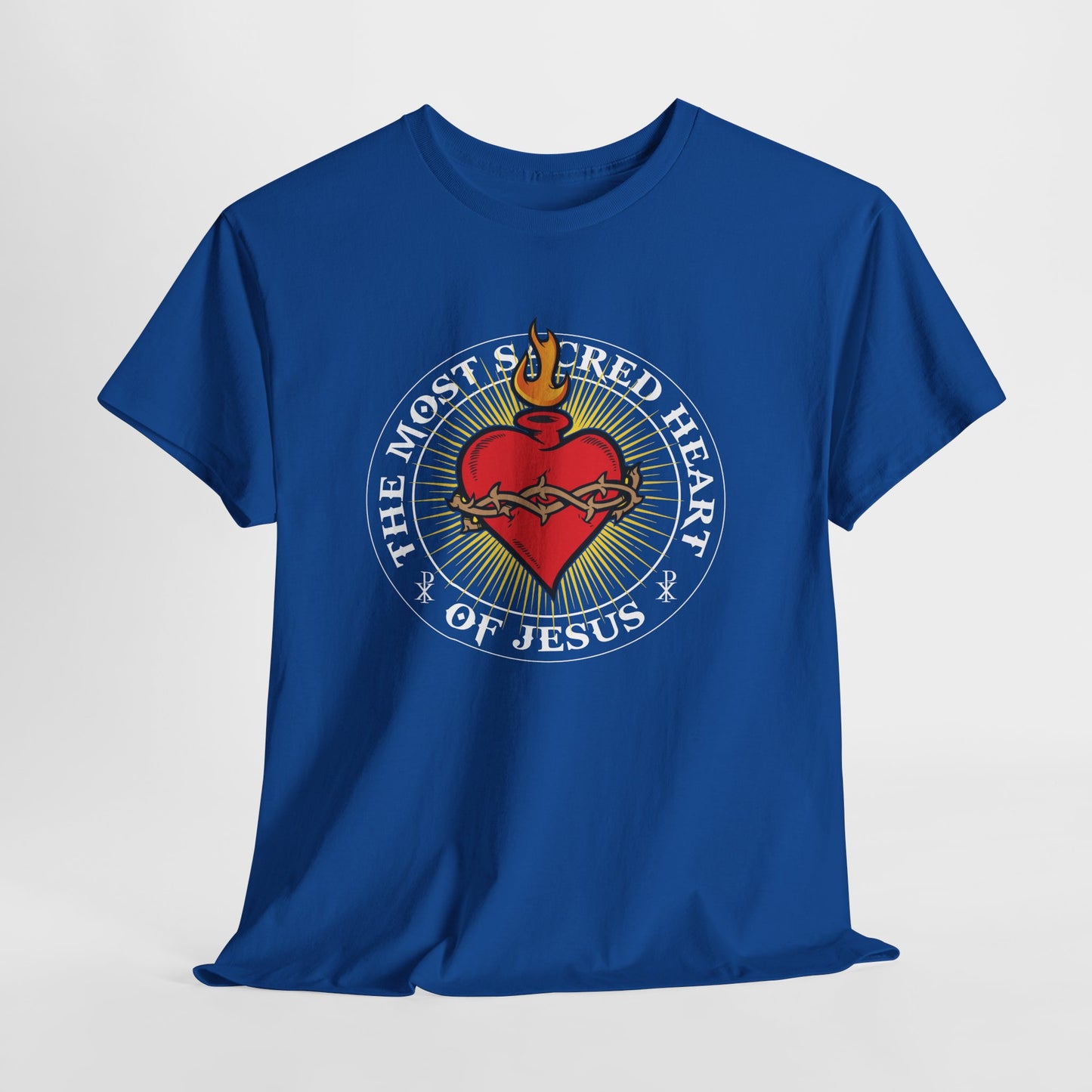 The Most Holy Sacred Heart Of Jesus Heavy Cotton Tee