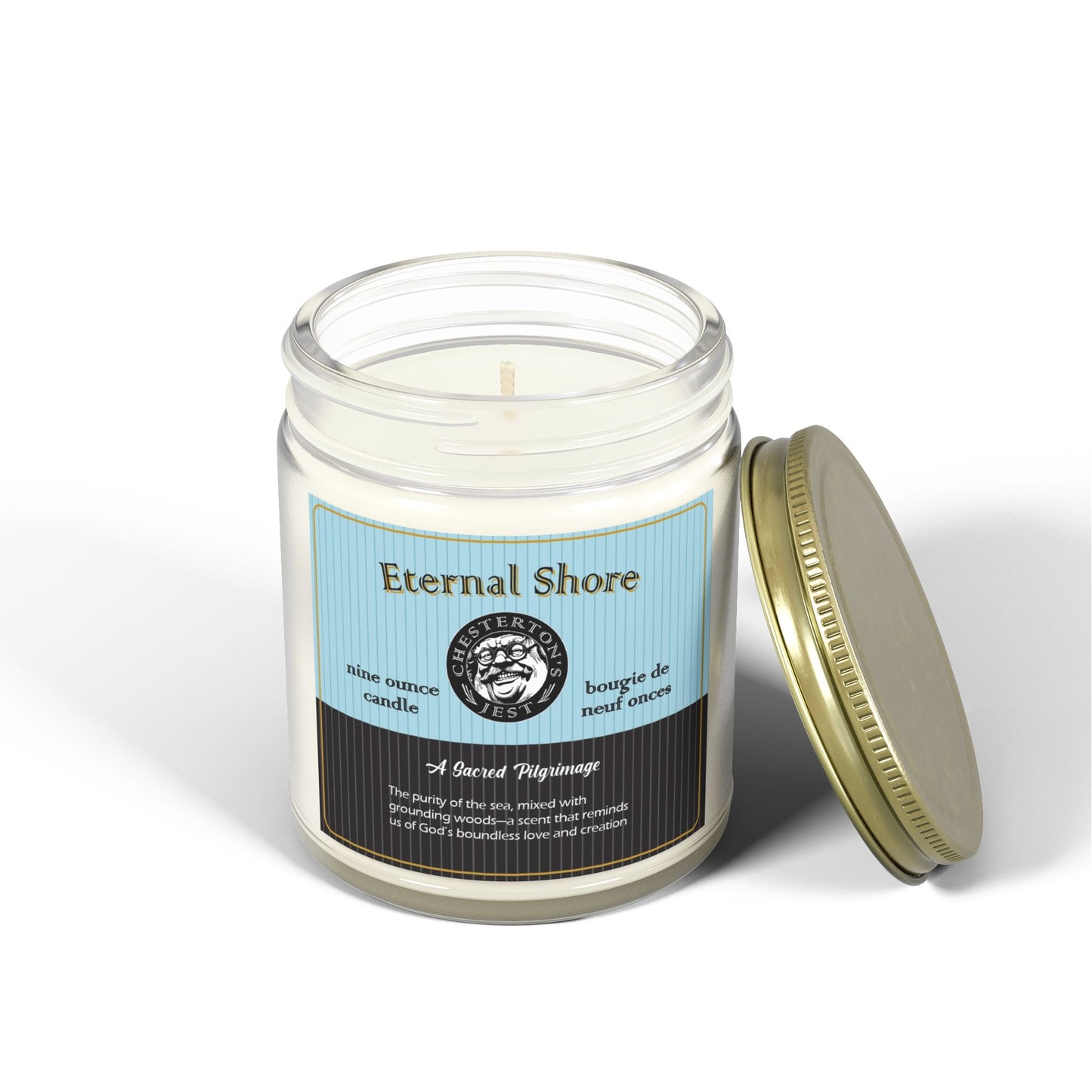 Eternal Shore Scented Candle - orange peel, sea salt, eucalyptus with teakwood and patchouli (9oz)