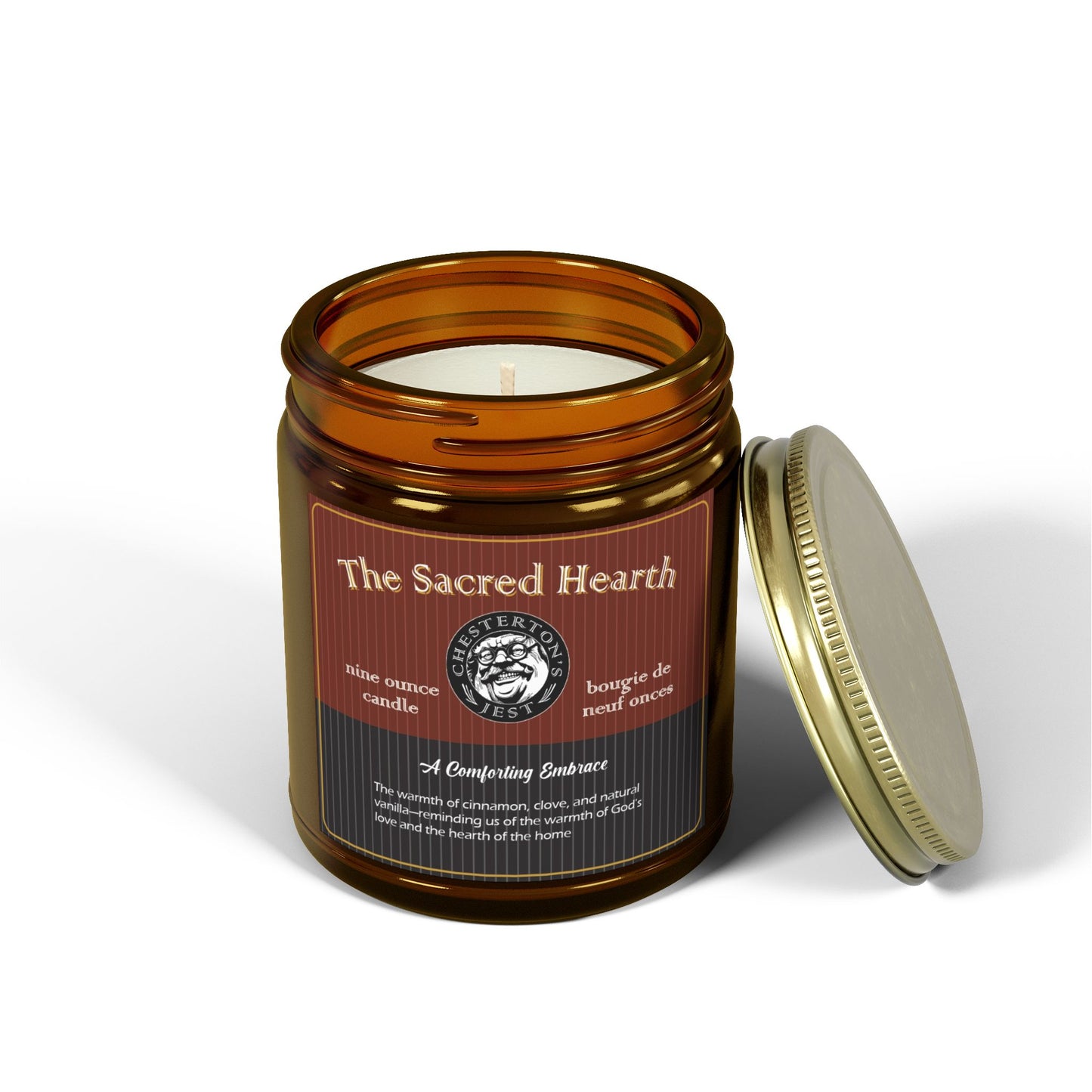 Sacred Hearth Scented Candles - cinnamon, clove and natural vanilla, 9 oz.