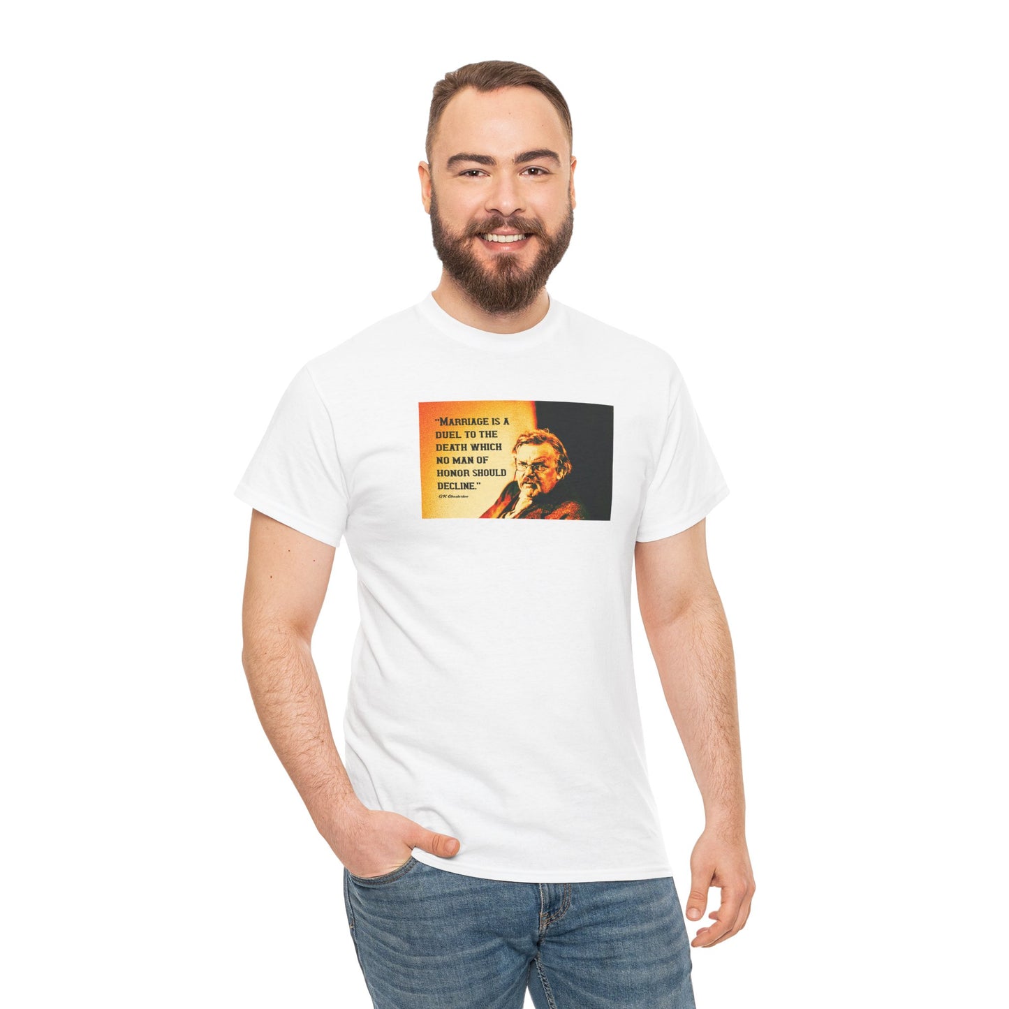 Marriage Is A Duel To The Death No Man Of Honor Should Decline Heavy Cotton Tee