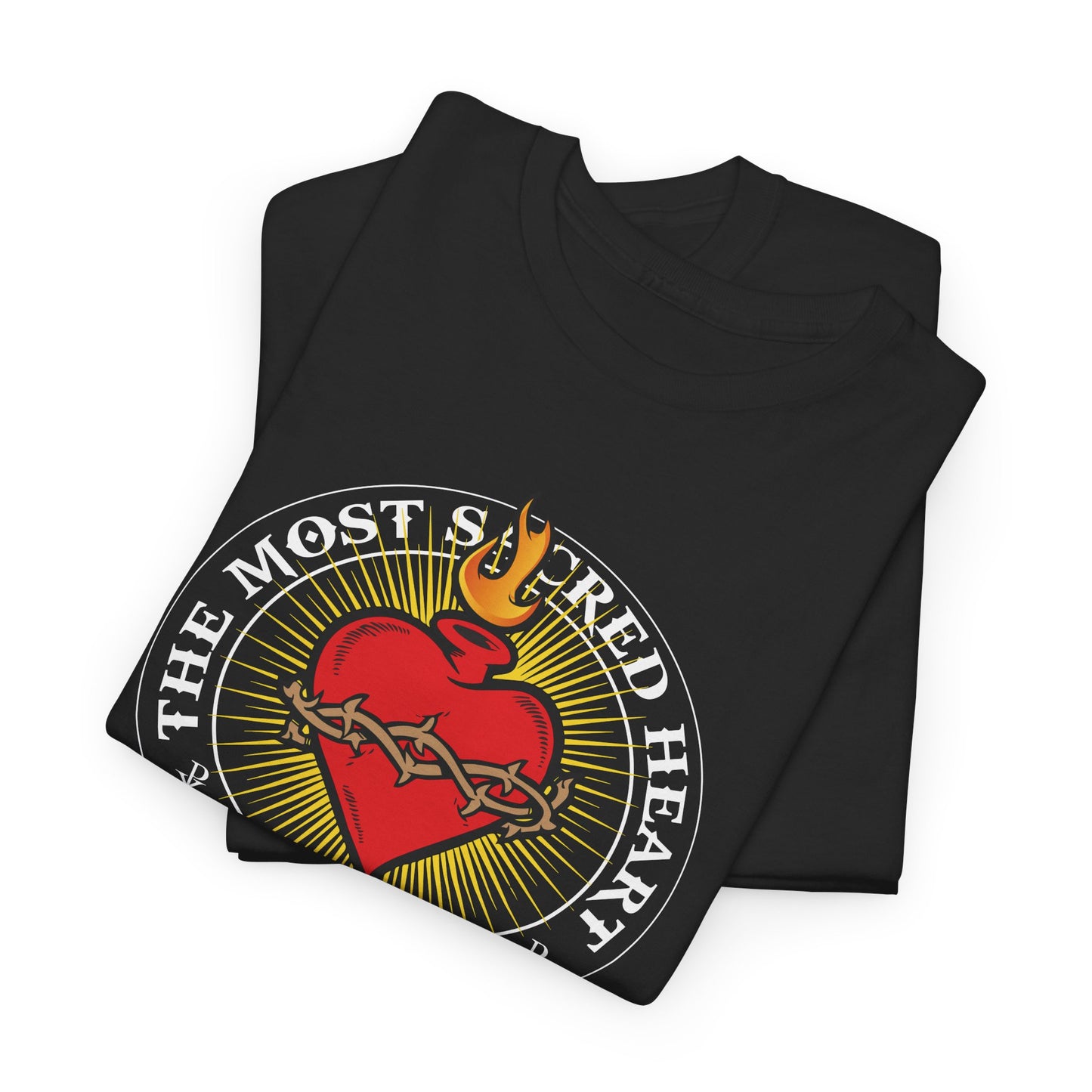 The Most Holy Sacred Heart Of Jesus Heavy Cotton Tee