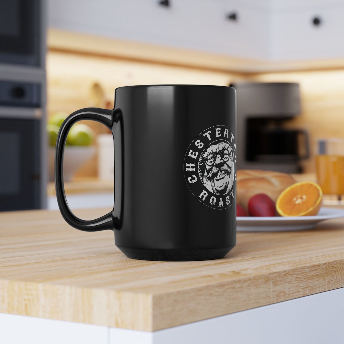 G.K. Chesterton Black Coffee Mug - Chesterton Roast 11oz an 15oz Coffee Mug- Perfect for Coffee Lovers