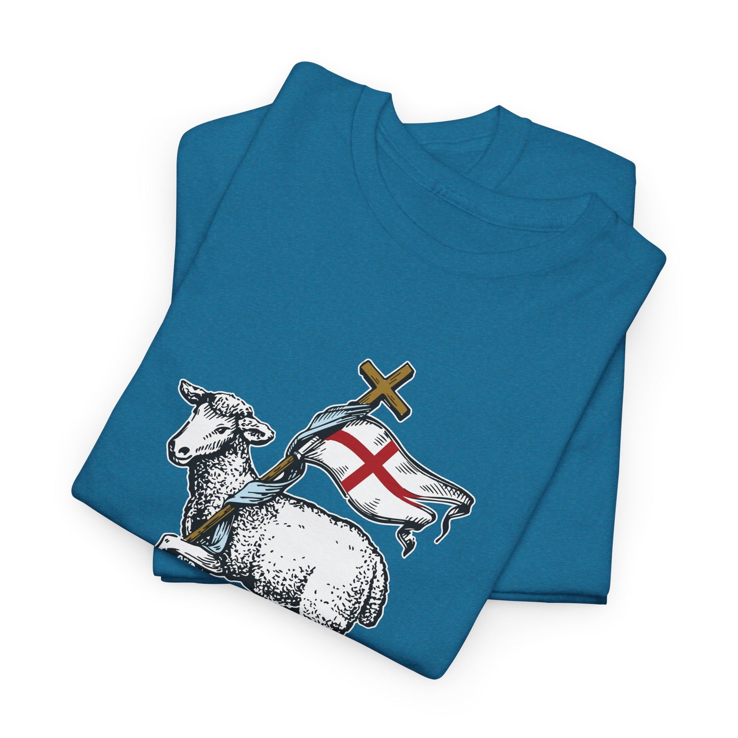 The Risen Lamb King Heavy Cotton Tee