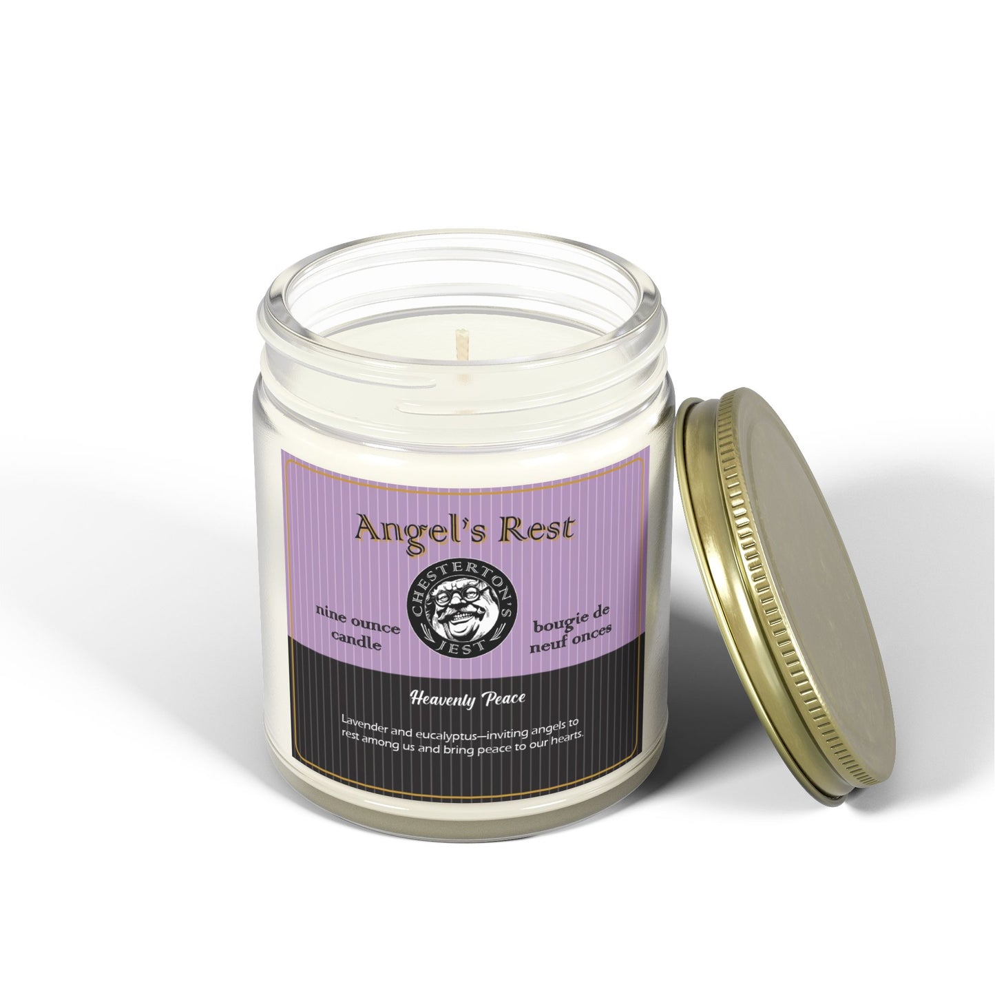 Angel's Rest Scented Candle - lavender, eucalyptus and camphor (9oz)