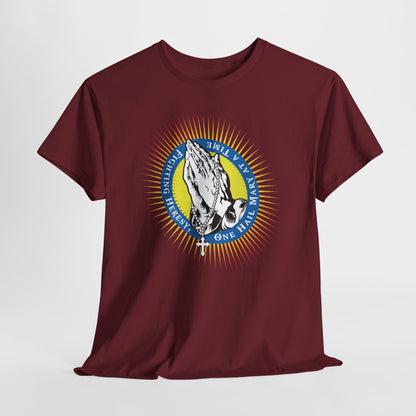 Fighting Heresy One Hail Mary At A Time Heavy Cotton Tee