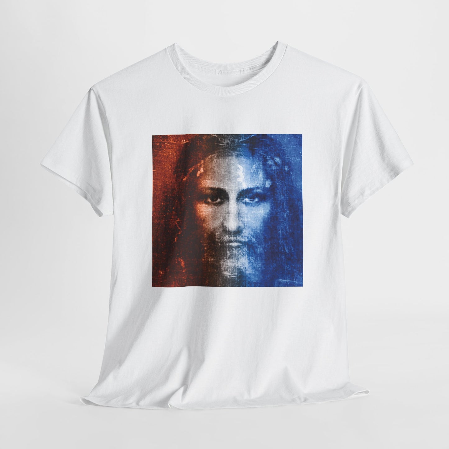 Christ Alive In The Shroud Heavy Cotton Tee