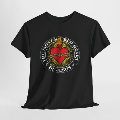 The Most Holy Sacred Heart Of Jesus Heavy Cotton Tee