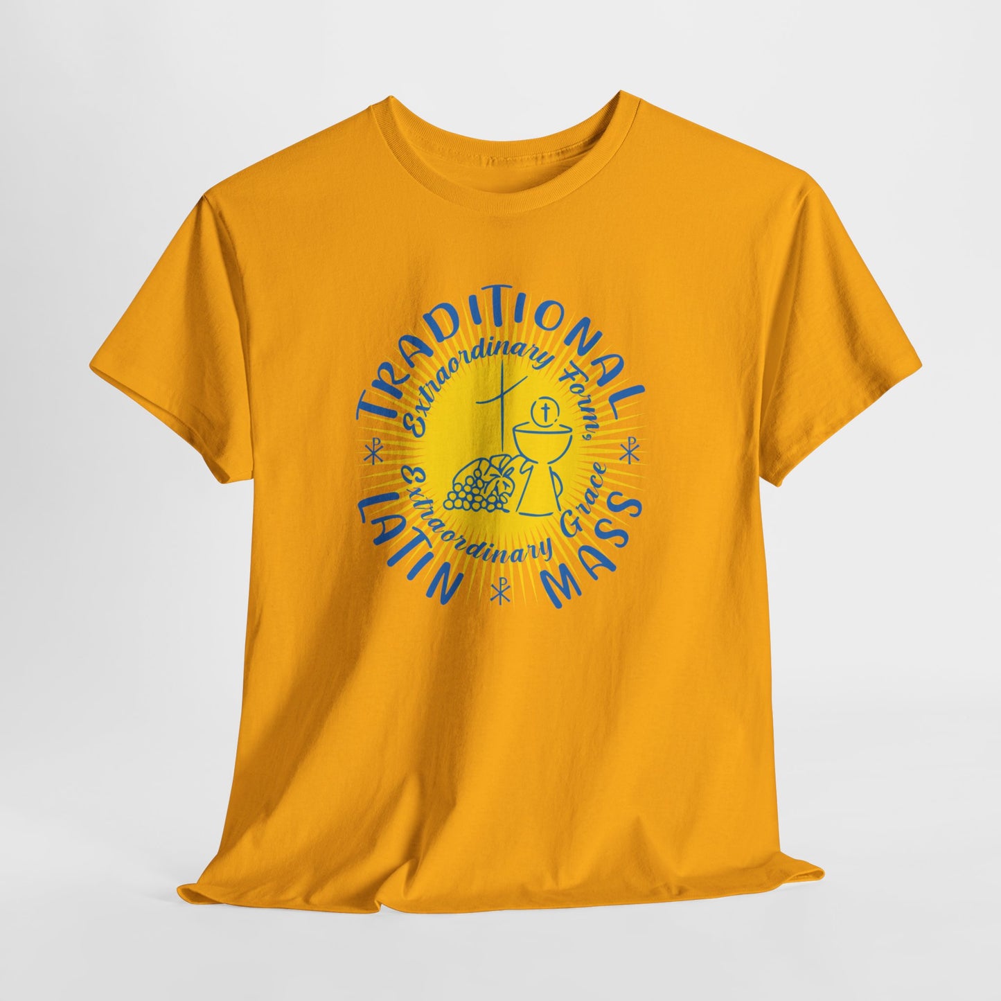 Traditional Latin Mass: Extraordinary Form, Extraordinary Grace Heavy Cotton Tee