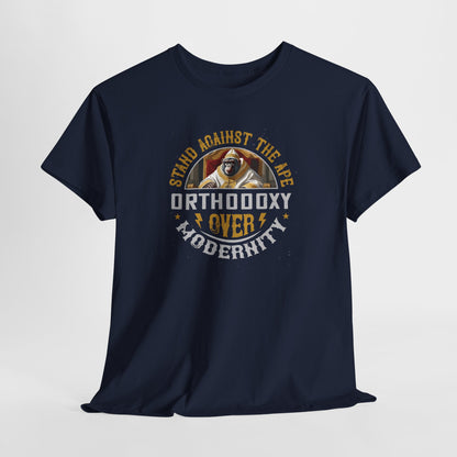 Stand Against The Ape: Orthodoxy Over Modernism Heavy Cotton Tee