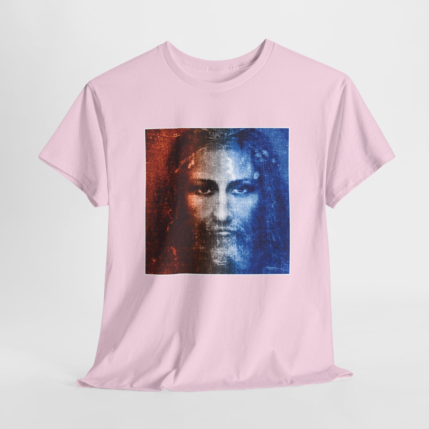 Christ Alive In The Shroud Heavy Cotton Tee