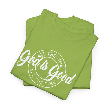 God Is Good All The Time Heavy Cotton Tee