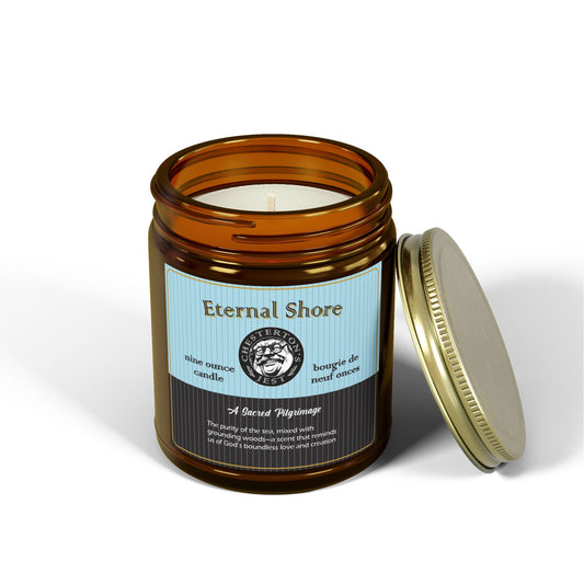 Eternal Shore Scented Candle - orange peel, sea salt, eucalyptus with teakwood and patchouli (9oz)