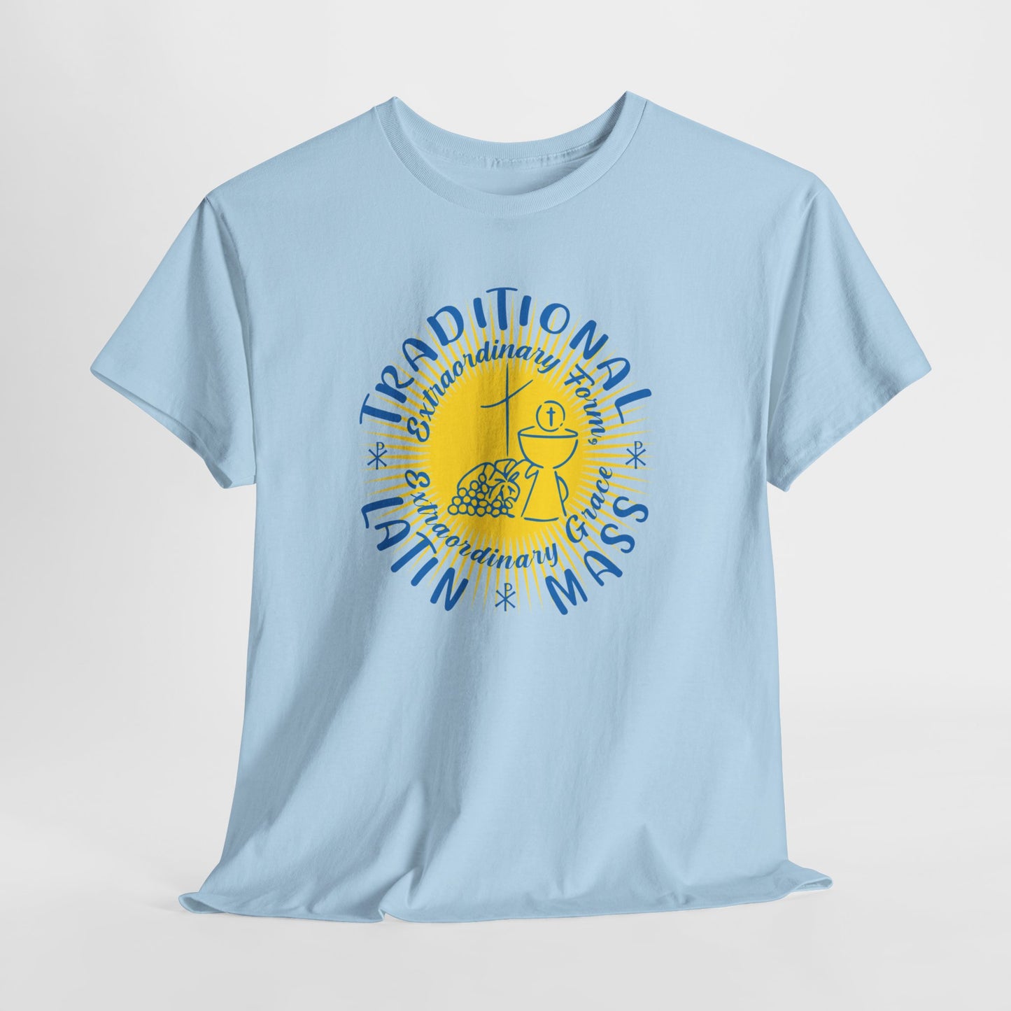 Traditional Latin Mass: Extraordinary Form, Extraordinary Grace Heavy Cotton Tee