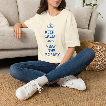 Keep Calm and Pray the Rosary T-Shirt