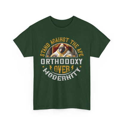 Stand Against The Ape: Orthodoxy Over Modernism Heavy Cotton Tee