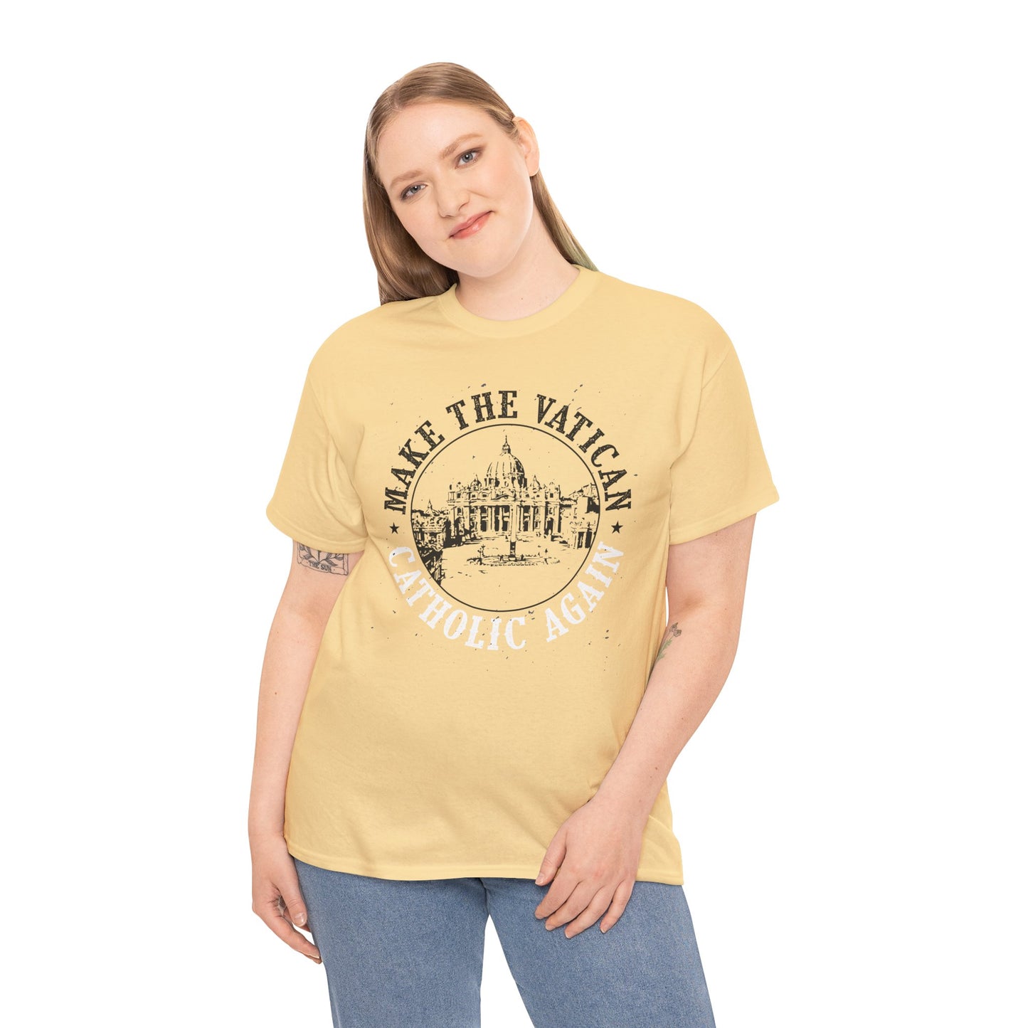 Make The Vatican Catholic Again Heavy Cotton Tee