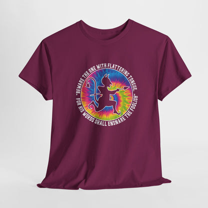 Beware the One with Flattering Tongue, For His Words Shall Ensnare the Foolish Heavy Cotton Tee