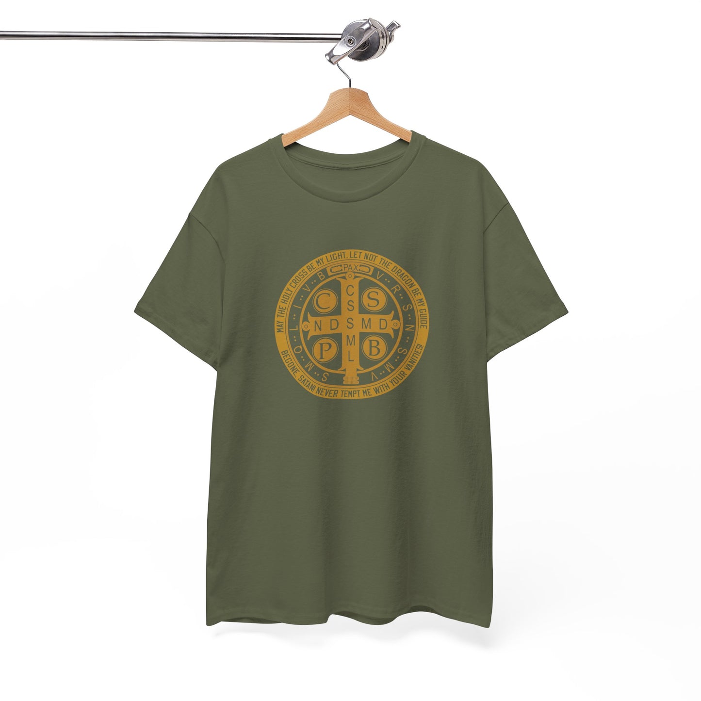 Saint Benedict Medal Heavy Cotton Tee