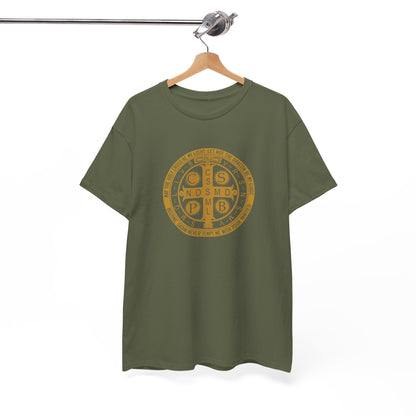 Saint Benedict Medal Heavy Cotton Tee