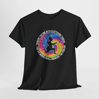 Beware the One with Flattering Tongue, For His Words Shall Ensnare the Foolish Heavy Cotton Tee