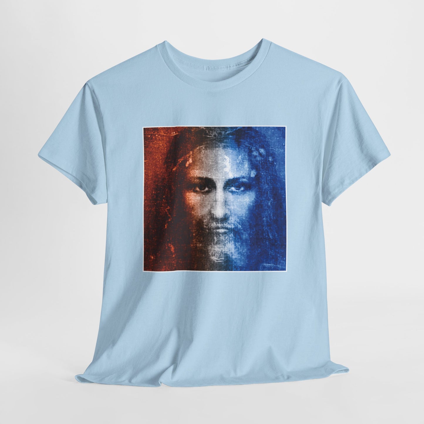 Christ Alive In The Shroud Heavy Cotton Tee