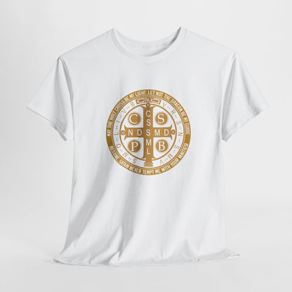 Saint Benedict Medal Heavy Cotton Tee