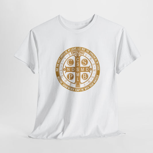 Saint Benedict Medal Heavy Cotton Tee