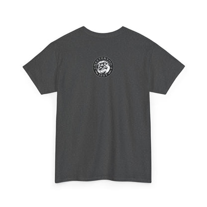 "Worthy is the Lamb, who was slain, to receive power and wealth and wisdom and strength and honor and glory and praise!" Heavy Cotton Tee