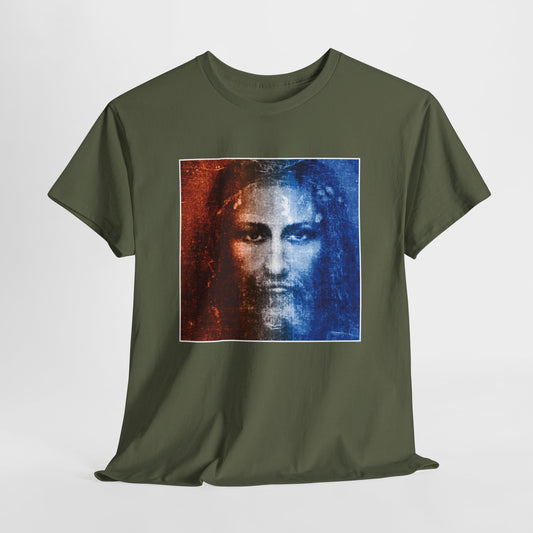 Christ Alive In The Shroud Heavy Cotton Tee